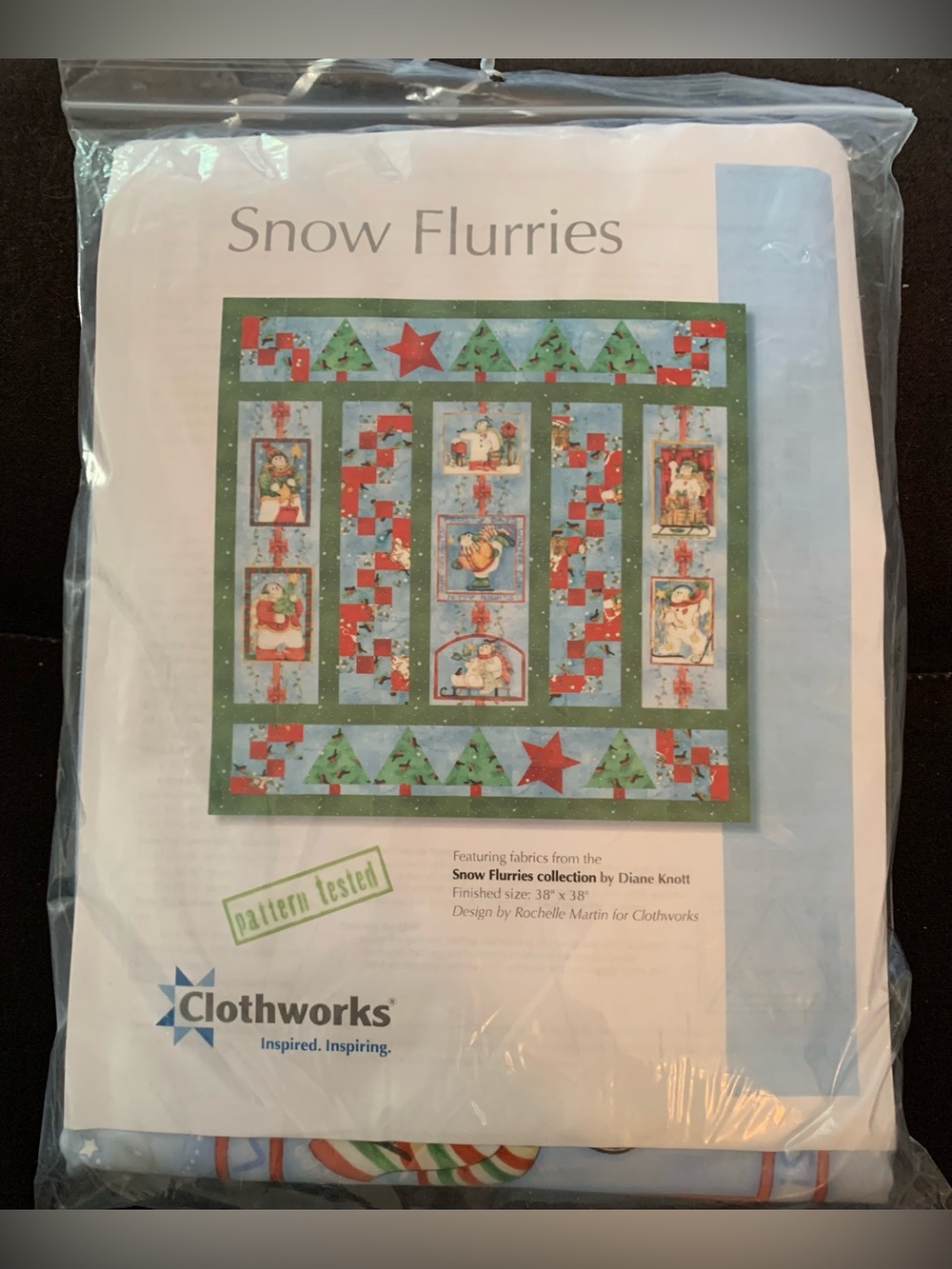 Snow Flurries Holiday Quilt Pattern and Kit